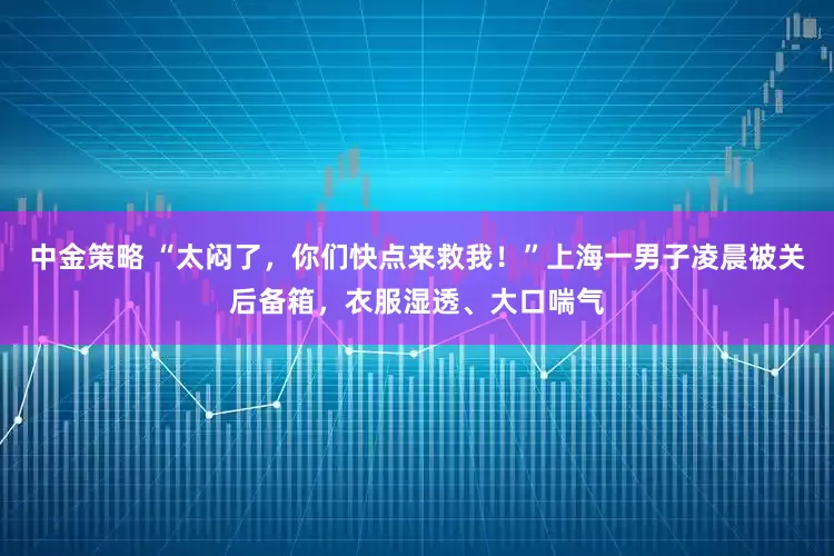 中金策略 “太闷了，你们快点来救我！”上海一男子凌晨被关后备箱，衣服湿透、大口喘气
